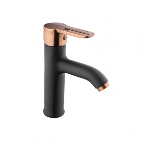 KARE - İNCİ MİX LAVABO BATARYASI (SİYAH - BAKIR)