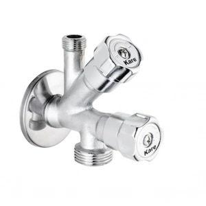 KARE - PREMİUM DUAL ÇATAL ARA MUSLUK (KUMLAMALI)