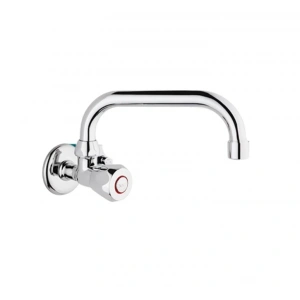 KARE - TEKSU GİRİŞLİ KLASİK LAVABO BATARYASI (DUVARDAN)