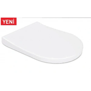 NEO ELEGANCE KLOZET KAPAĞI (YAVAŞ KAPANAN - METAL MENTEŞELİ - ÜSTTEN SIKMALI)