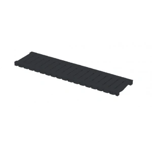 PLASTİK DRENAJ KANALI IZGARASI SİYAH 130x500 mm