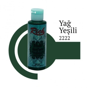 Rich Multi Surface 2222 Yağ Yeşili Akrilik Boya 120 cc