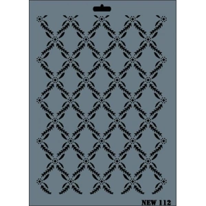 Rich New Seri N-112 Stencil 35x25 cm