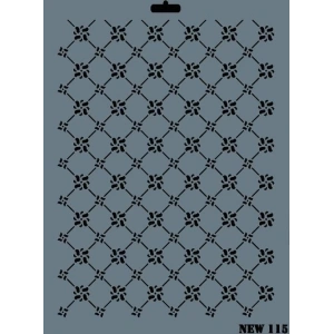 Rich New Seri N-115 Stencil 35x25 cm