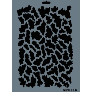 Rich New Seri N-116 Stencil 35x25 cm
