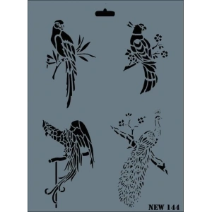 Rich New Seri N-144 Stencil 35x25 cm