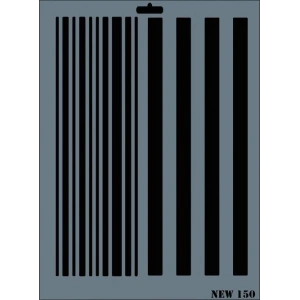 Rich New Seri N-150 Stencil 35x25 cm