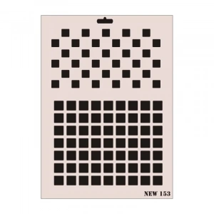 Rich New Seri N-153 Stencil 35x25 cm