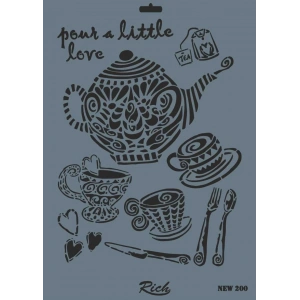 Rich New Seri N-200 Stencil 35x25 cm