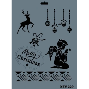 Rich New Seri N-220 Stencil 35x25 cm