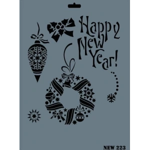 Rich New Seri N-223 Stencil 35x25 cm