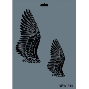 Rich New Seri N-244 Stencil 35x25 cm