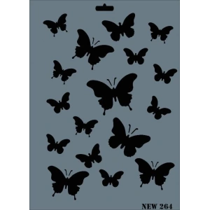 Rich New Seri N-264 Stencil 35x25 cm