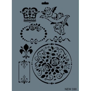 Rich New Seri N-330 Stencil 35x25 cm