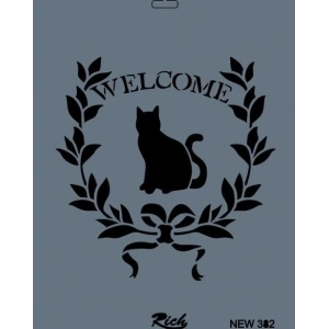 Rich New Seri N-382 Stencil 35x25 cm