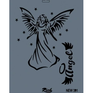 Rich New Seri N-391 Stencil 35x25 cm