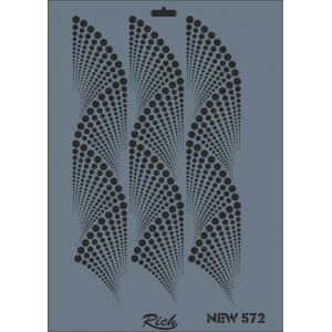Rich New Seri N-572 Stencil 35x25 cm