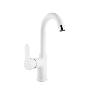 RİVA MİX KUĞU LAVABO BATARYASI BEYAZ ( Q35 KARTUŞ )