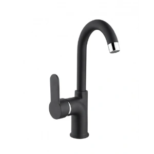 RİVA MİX KUĞU LAVABO BATARYASI SİYAH ( Q35 KARTUŞ )