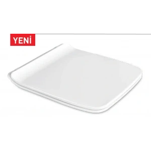 RUBİ KLOZET KAPAĞI (YAVAŞ KAPANAN - METAL MENTEŞELİ - ÜSTTEN SIKMALI)