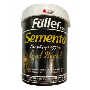 Sementa Özel Su Bazlı Saf Akrilik Boya 1 Litre Beyaz