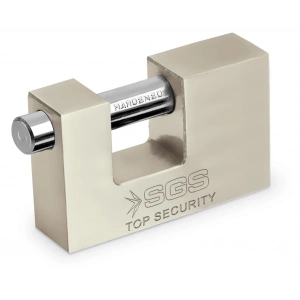 SGS 1366 Cam Kapı Kilidi Kayar Milli Saten Kaplama 80 mm