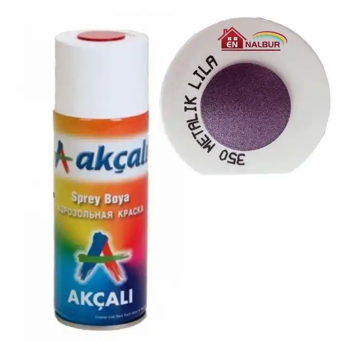 Akçalı Sprey Boya 400 ml 350 Metalik Lila