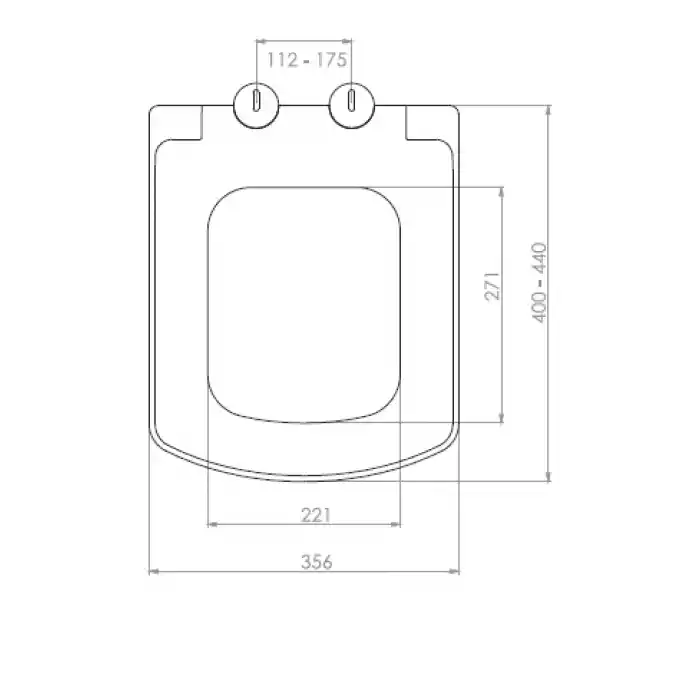 NKP - ARYA KLOZET KAPAĞI (YAVAŞ KAPANAN - METAL MENTEŞE TAKIMI - ÜSTTEN SIKMALI)