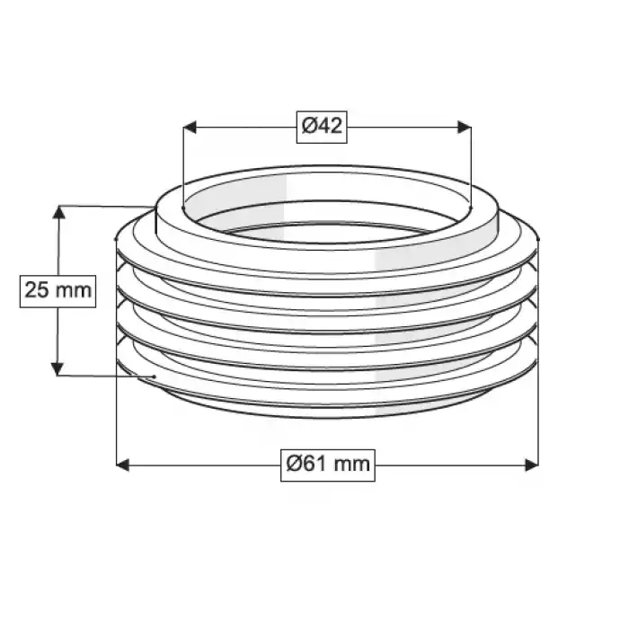 ASMA KLOZET TEMİZ SU GİRİŞ CONTASI - Q45