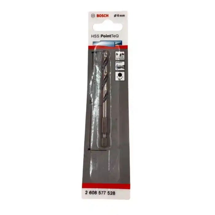Bosch Point TeQ Altıgen Şaftlı Hss Matkap Ucu 6 mm