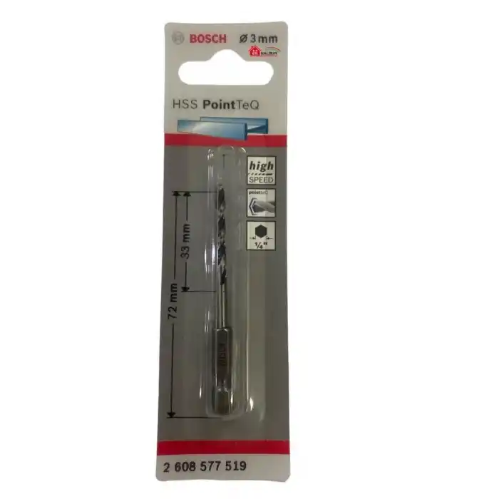Bosch Pointteq Altıgen Şaftlı Hss Matkap Ucu 3 mm