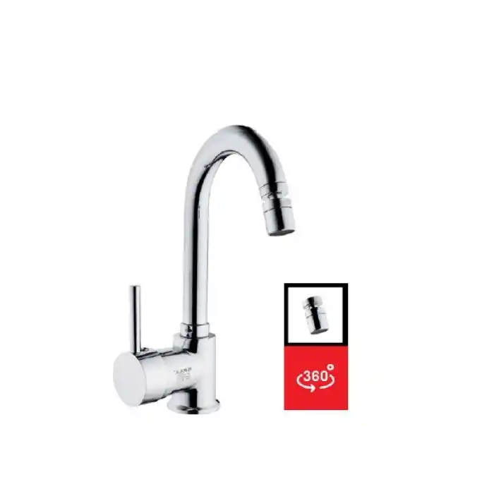 CEYHAN MİX KUĞU LAVABO BATARYASI ( OYNAR PERLATÖRLÜ - Q40 KARTUŞ - TS EN 817 )