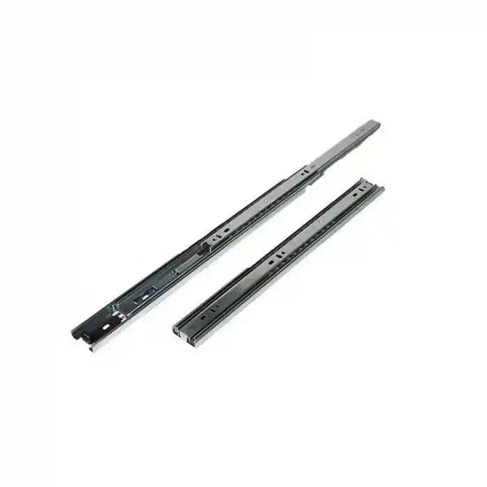 Çift Açılır 45 mm Teleskopik Bilyeli Çekmece Rayı 40 Cm