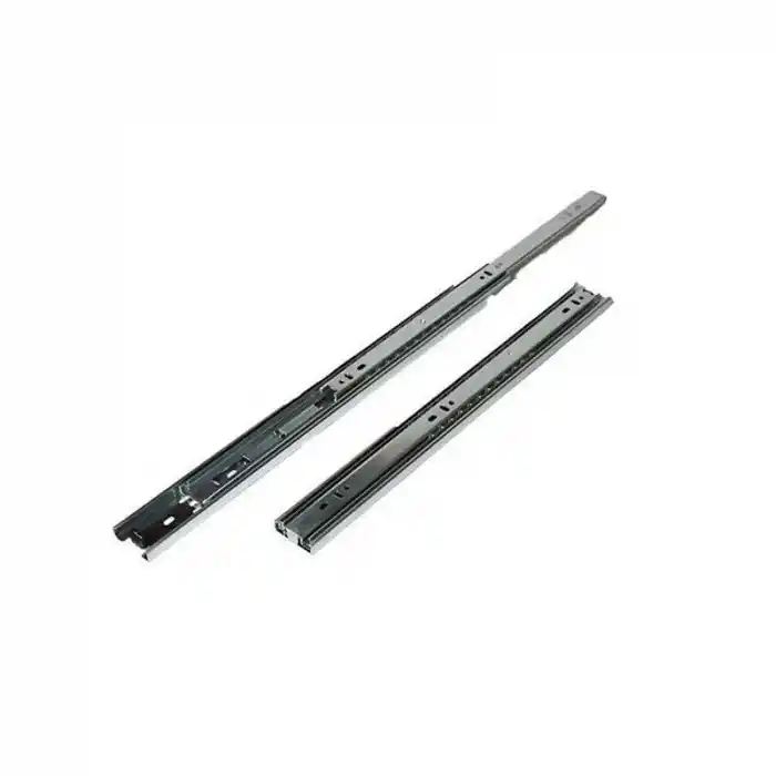 Çift Açılır 45 mm Teleskopik Bilyeli Çekmece Rayı 50 Cm