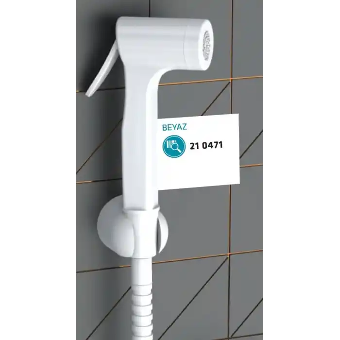 CONSOLATUS PASLANMAZ ÇELİK HORTUMLU TAHARETMATİK (BEYAZ)