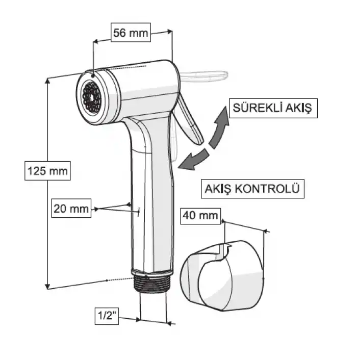 CONSOLATUS TAHARETMATİK BAŞLIK (KROM)