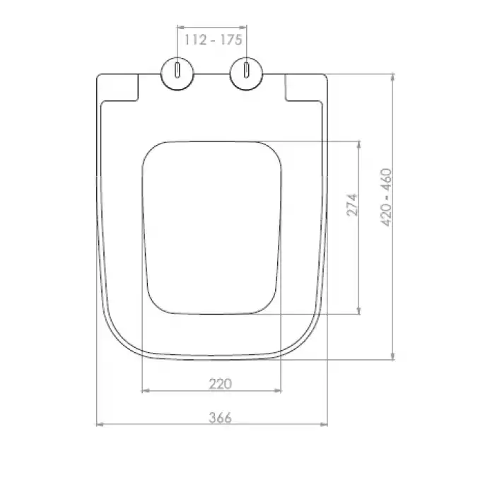 NKP - DOLCE KLOZET KAPAĞI (YAVAŞ KAPANAN METAL MENTEŞE TAKIMI - ÜSTTEN SIKMALI)