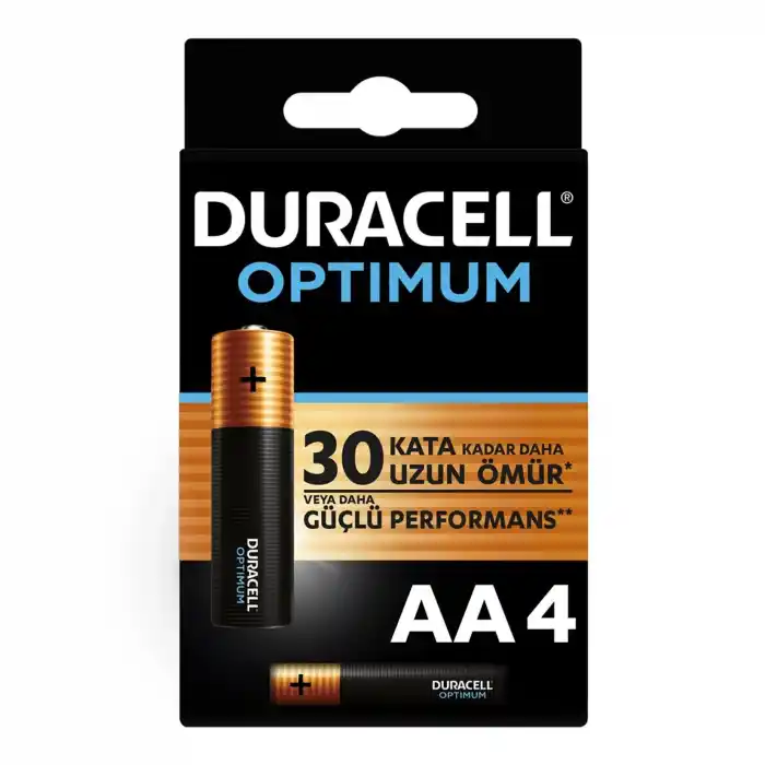 Duracell Optimum Alkalin Pil AA 4 lü Paket