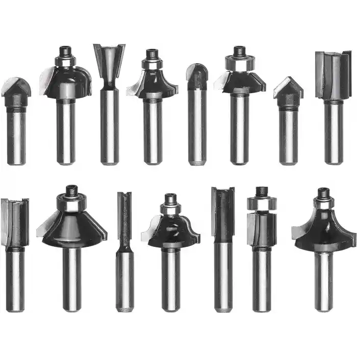 Einhell  15 Parça Karışık Freze Ucu Seti 8 mm Şaft