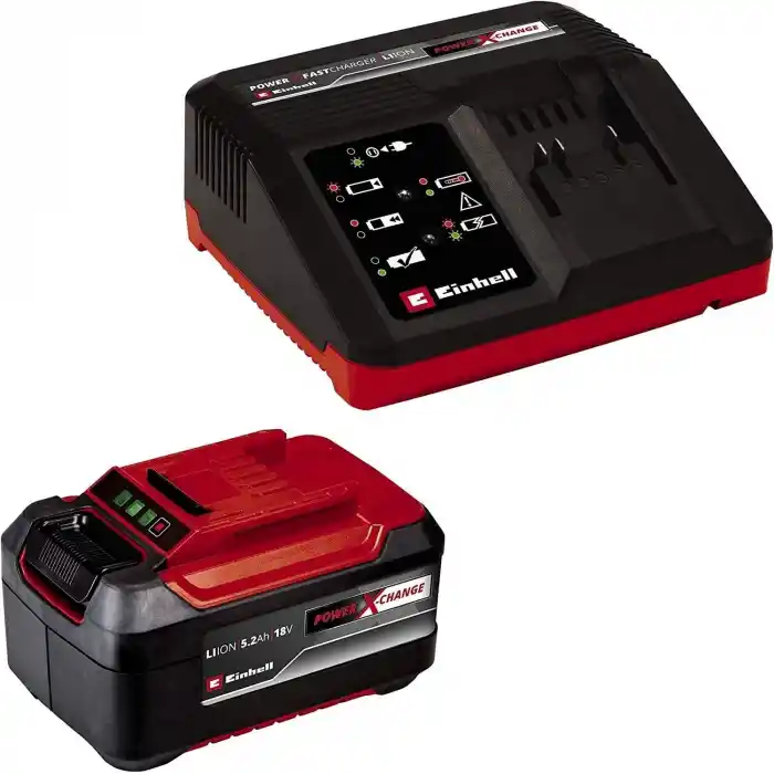 Einhell Power X-Change 5,2 Ah Akü ve Şarj Cihazı Seti