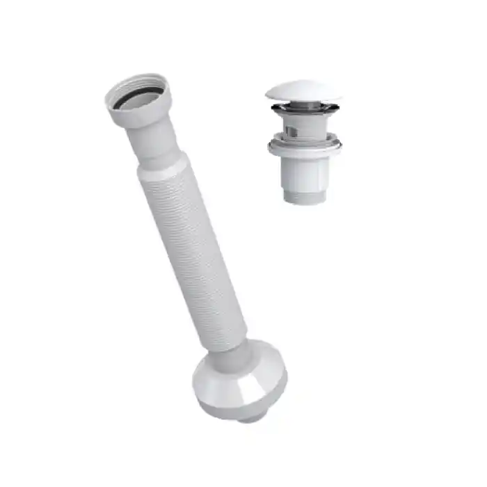 ELİXİR PUP - UP KÖRÜKLÜ SET (MAT BEYAZ - SERAMİK BAŞLIK - TAŞMA DELİKLİ)