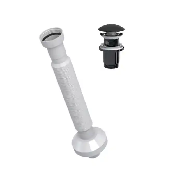 ELİXİR PUP - UP KÖRÜKLÜ SET (MAT SİYAH- SERAMİK BAŞLIK - TAŞMA DELİKLİ)