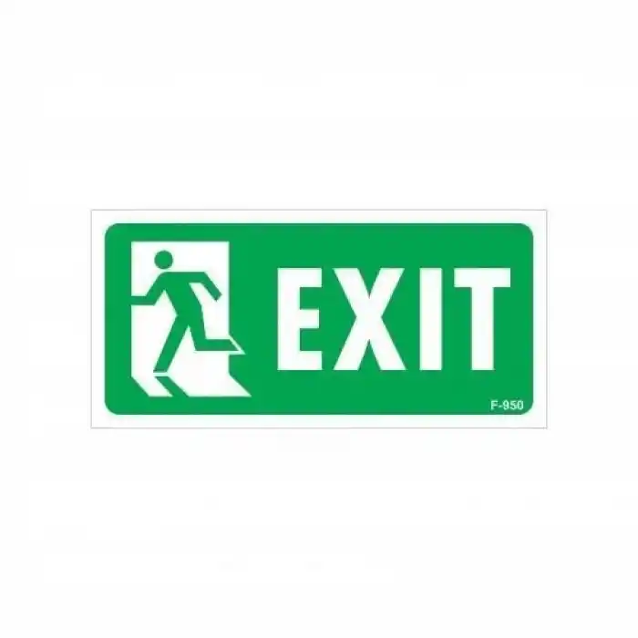 Exit Sol Uyarı Levhası 17,5x25 KOD:950