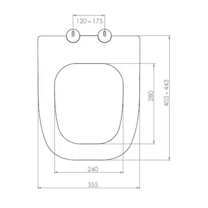 NKP - FIESTA KLOZET KAPAĞI (YAVAŞ KAPANAN - ÜSTTEN SIKMALI)