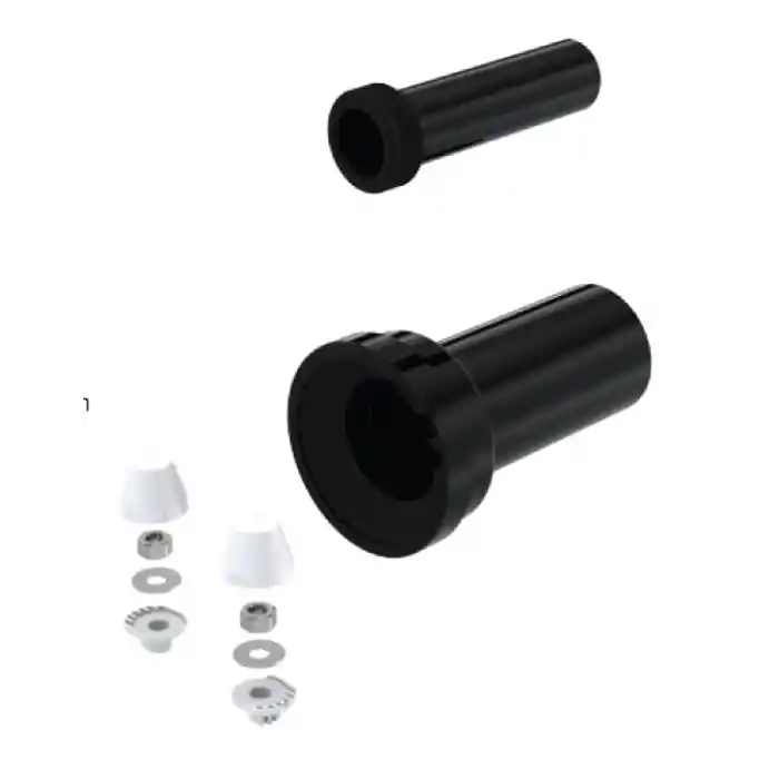 GÖMME REZERVUAR KADA SETİ + M12 KONİK BURÇ VE TAPA ( Q90X220 + Q45X180 mm )