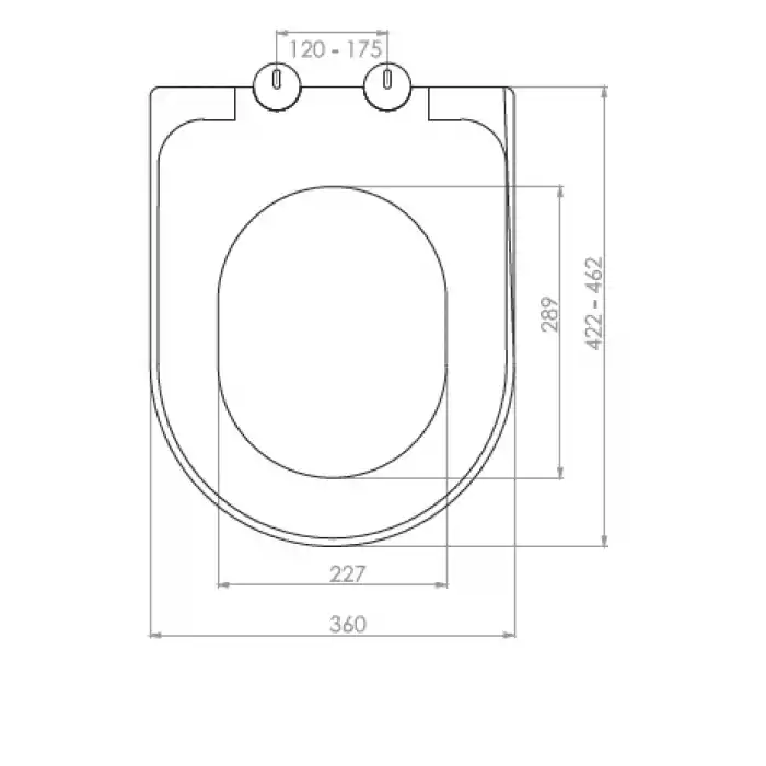 NKP - İNCİ KLOZET KAPAĞI (YAVAŞ KAPANAN-  ÜSTTEN SIKMALI)