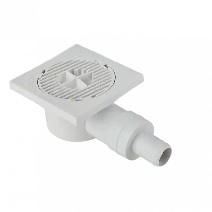 JAPAR - 12x12 Döner Başlıklı Yer Sifonu (Ø50-Ø32 Adaptörlü)