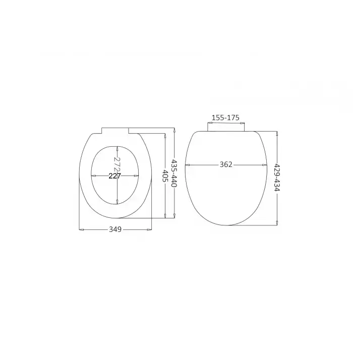 JAPAR - Akdeniz Slim Klozet Kapak Duroplast ( Yavaş Kapanan )