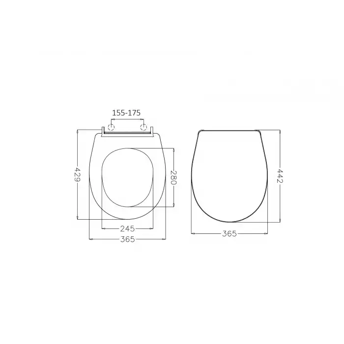 JAPAR - Elegance Slim Klozet Kapak Duroplast ( Yavaş Kapanan )