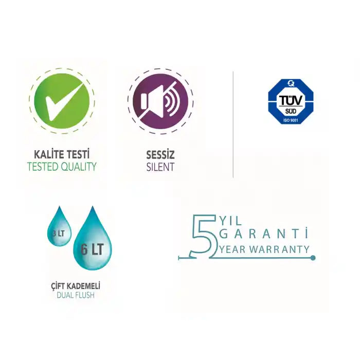 JAPAR - Gap Çift Kademeli Rezervuar iç takım ( 3-6 LT )